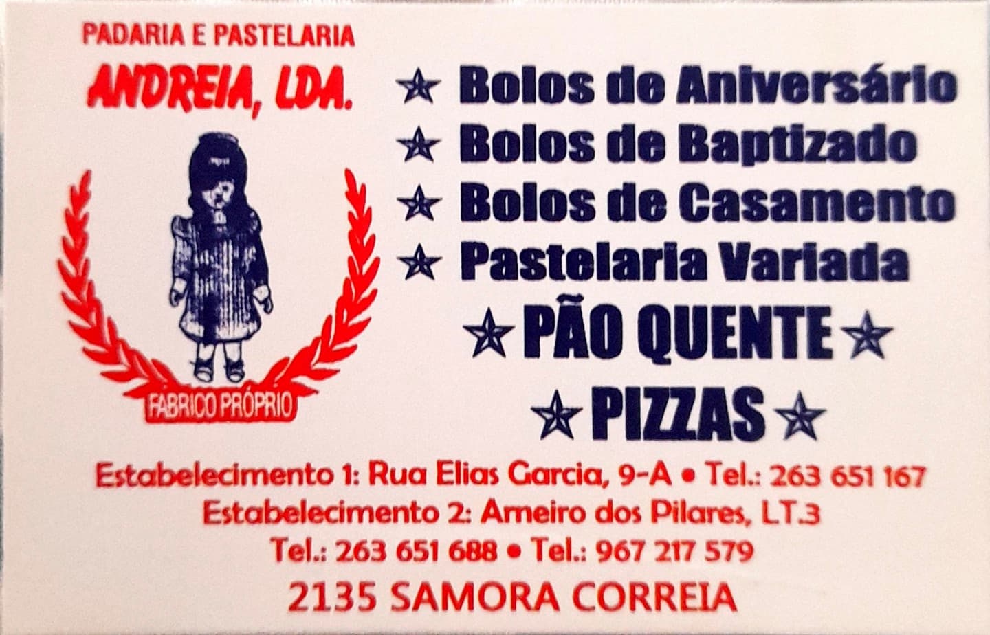 Logótipo pastelaria-andreia